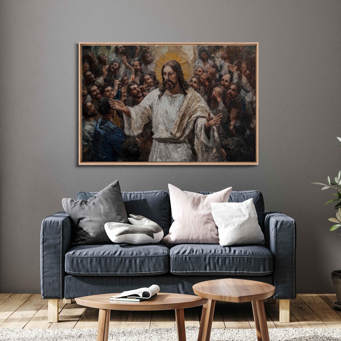 Jesus Christ Addressing A Multitude, Wall Art Print