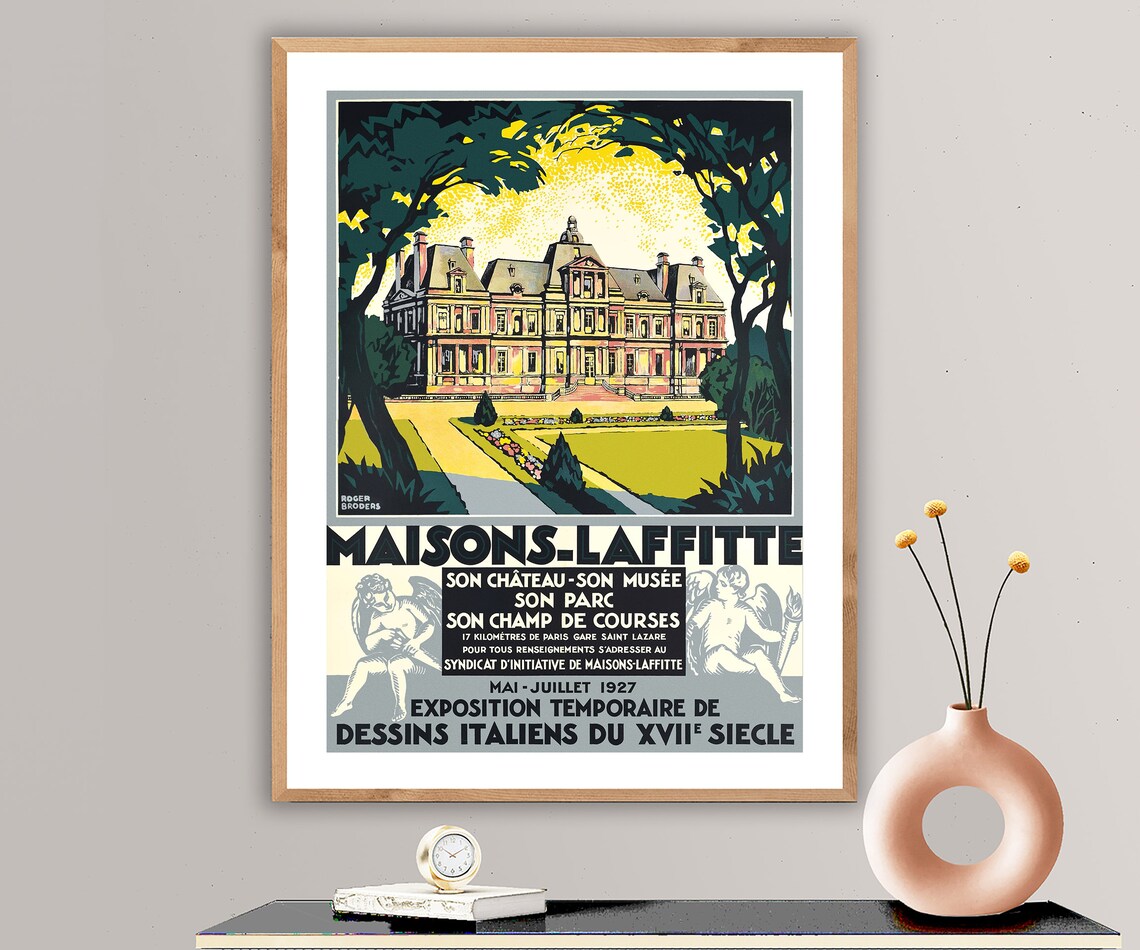 Maisons Laffitte France Vintage Travel Poster - Image 2