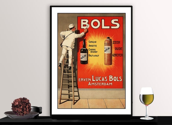 Bols Anisette Brandy Vintage Fooddrink Poster Poster Paper Or Print Gift Idea