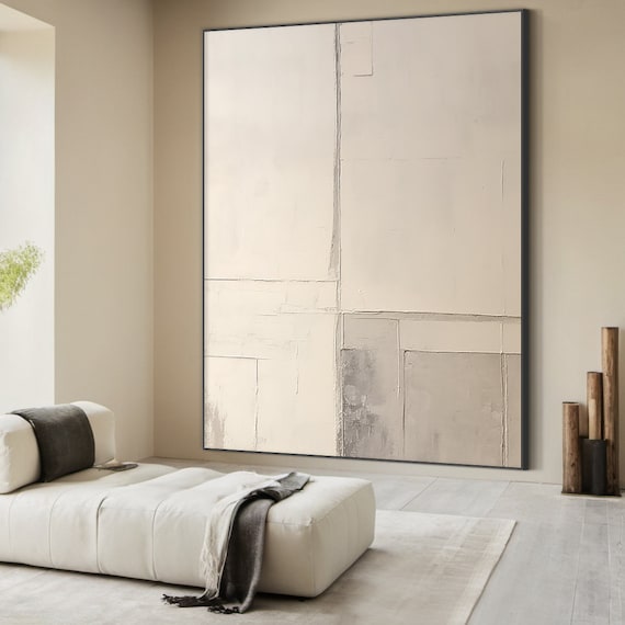 Brown Abstract Painting Brown Wabi Sabi Wall Art Large Brown Wall Art Brown Textured Hand Painting Home Wall Decoration Art