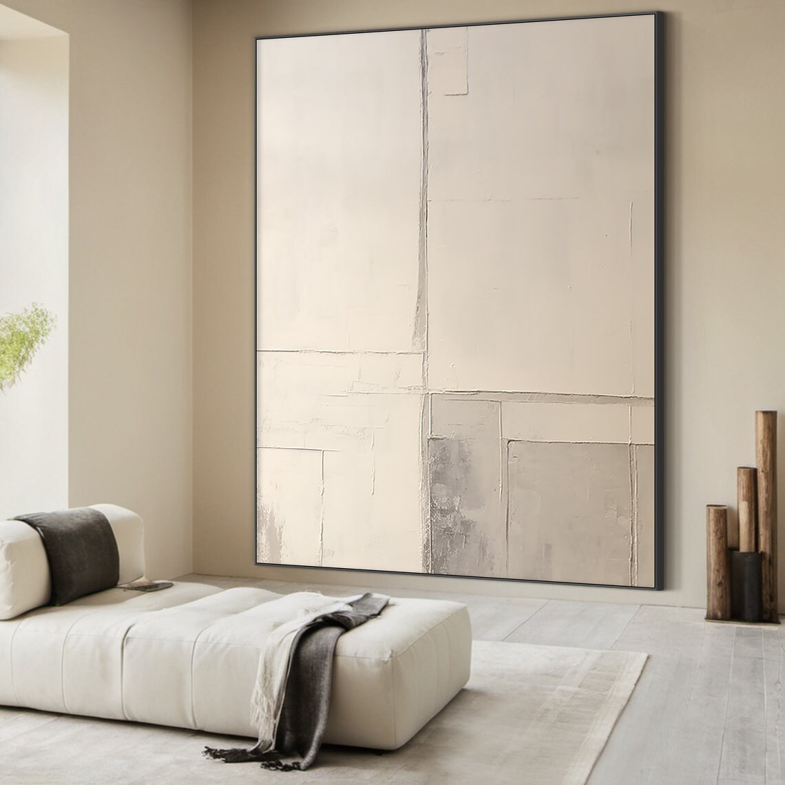 Brown Abstract Painting Brown Wabi Sabi Wall Art Large Brown Wall Art Brown Textured Hand Painting Home Wall Decoration Art