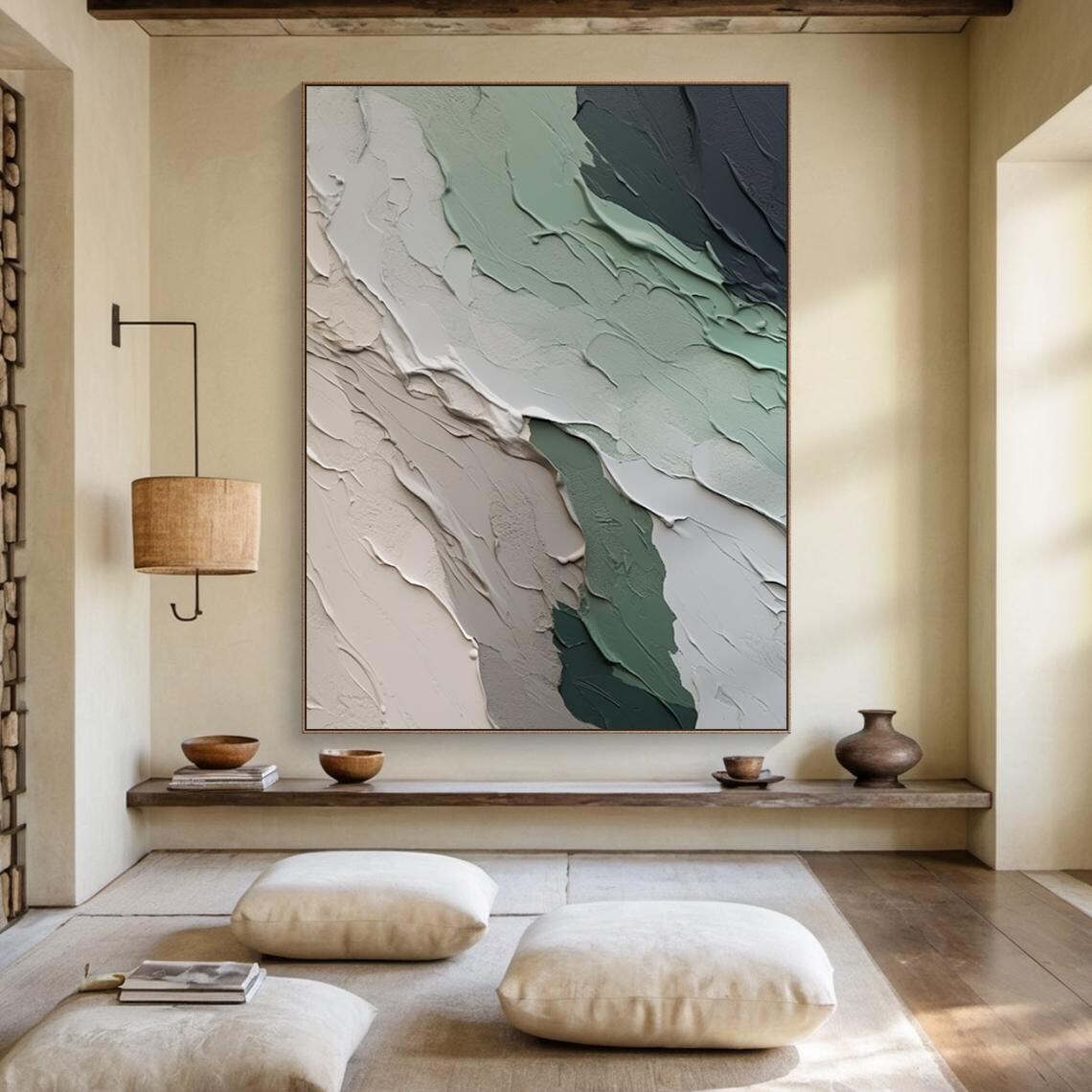 Black and Grey Abstract Landscape, Minimalist Art Print - Image 4