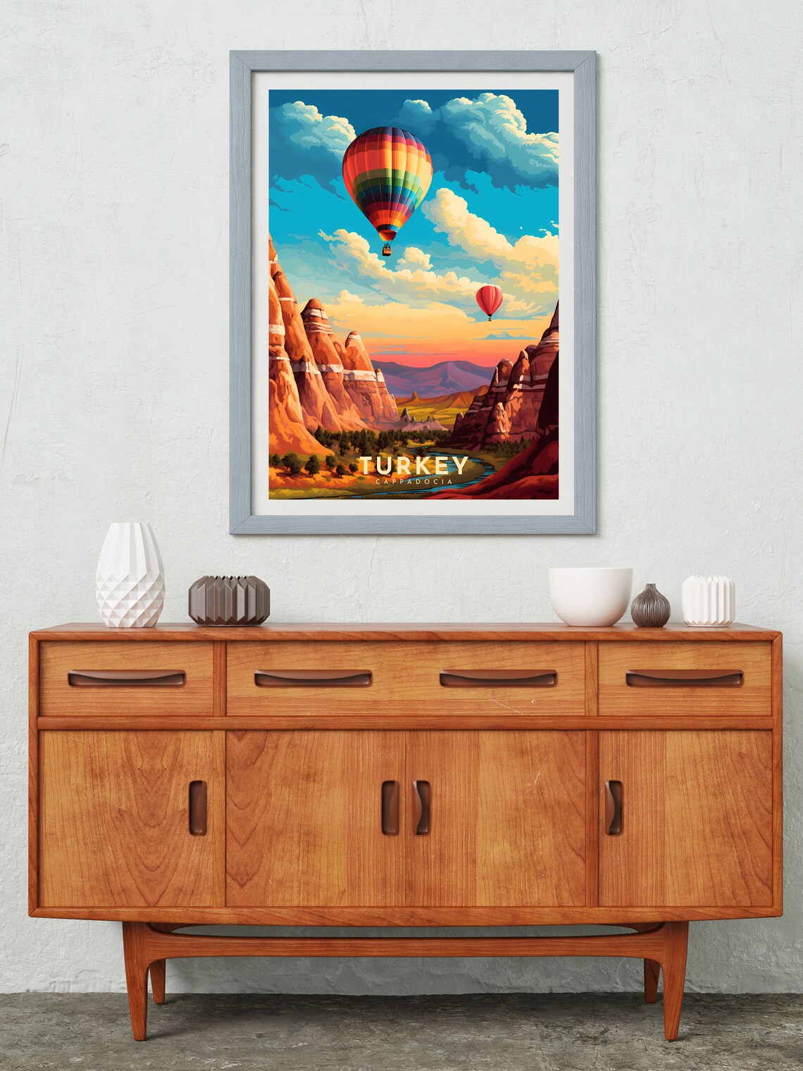 Turkey Travel Poster, Cappadocia Art Print - Image 2
