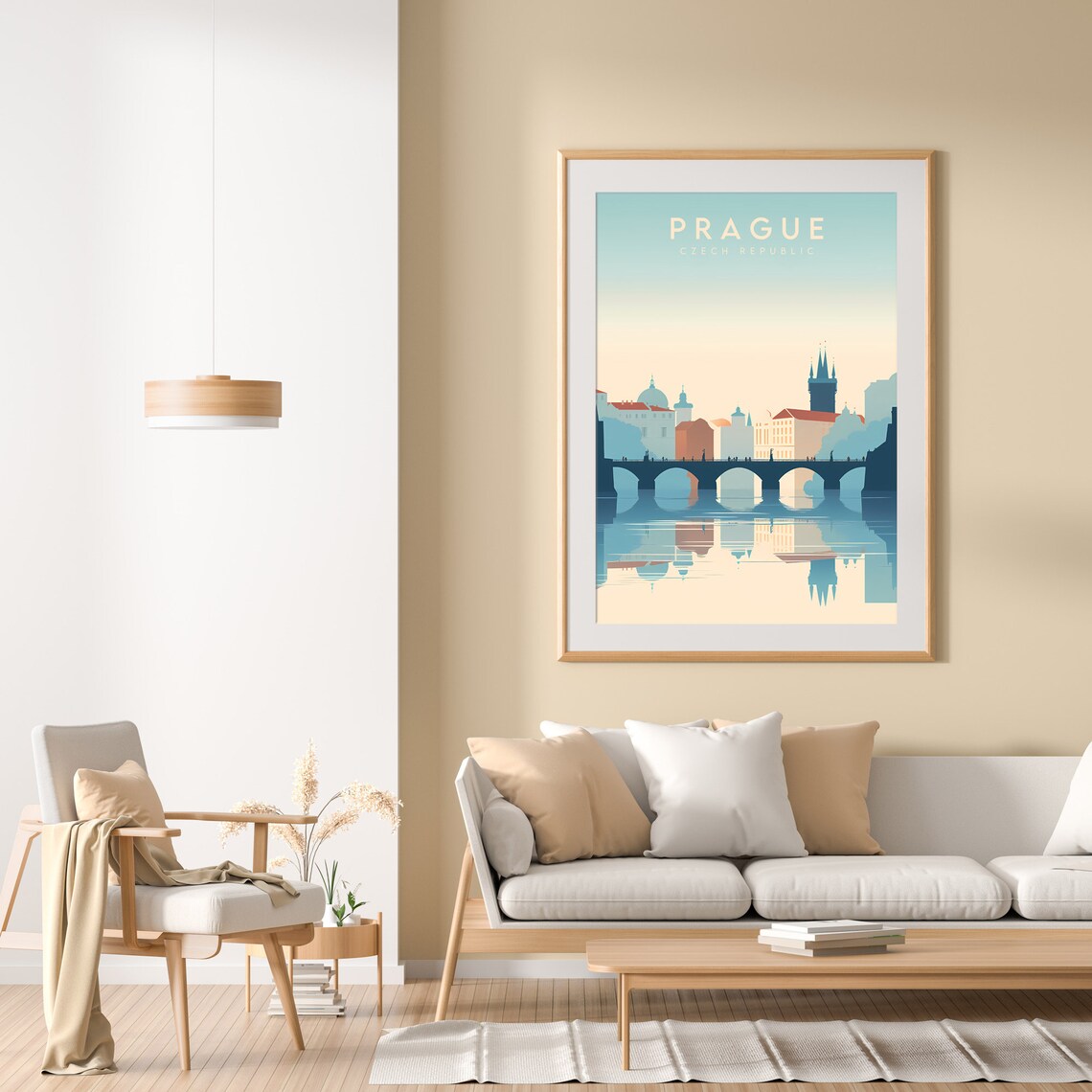 Prague Minimalist Travel Poster, Czech Republic - Image 2