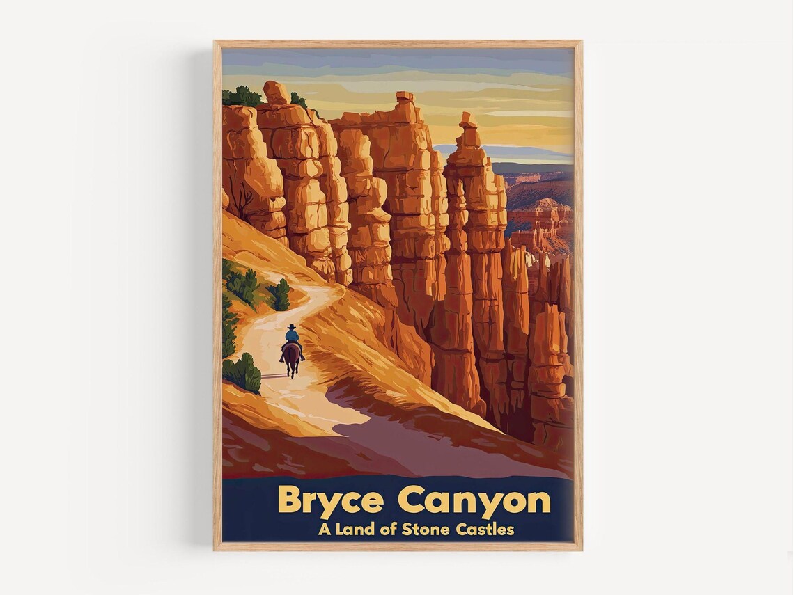 National Park Retro Travel Poster, Vintage Landscape - Image 2
