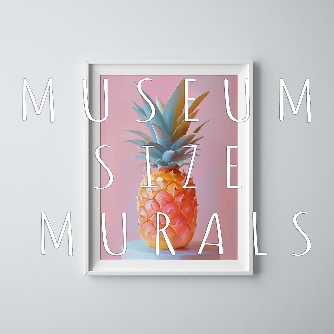 Pastel Pineapple Art Print Pineapple Artwork Pineapple Painting Watercolor Pineapple Pineapple Tropical Fruit Print - Image 3