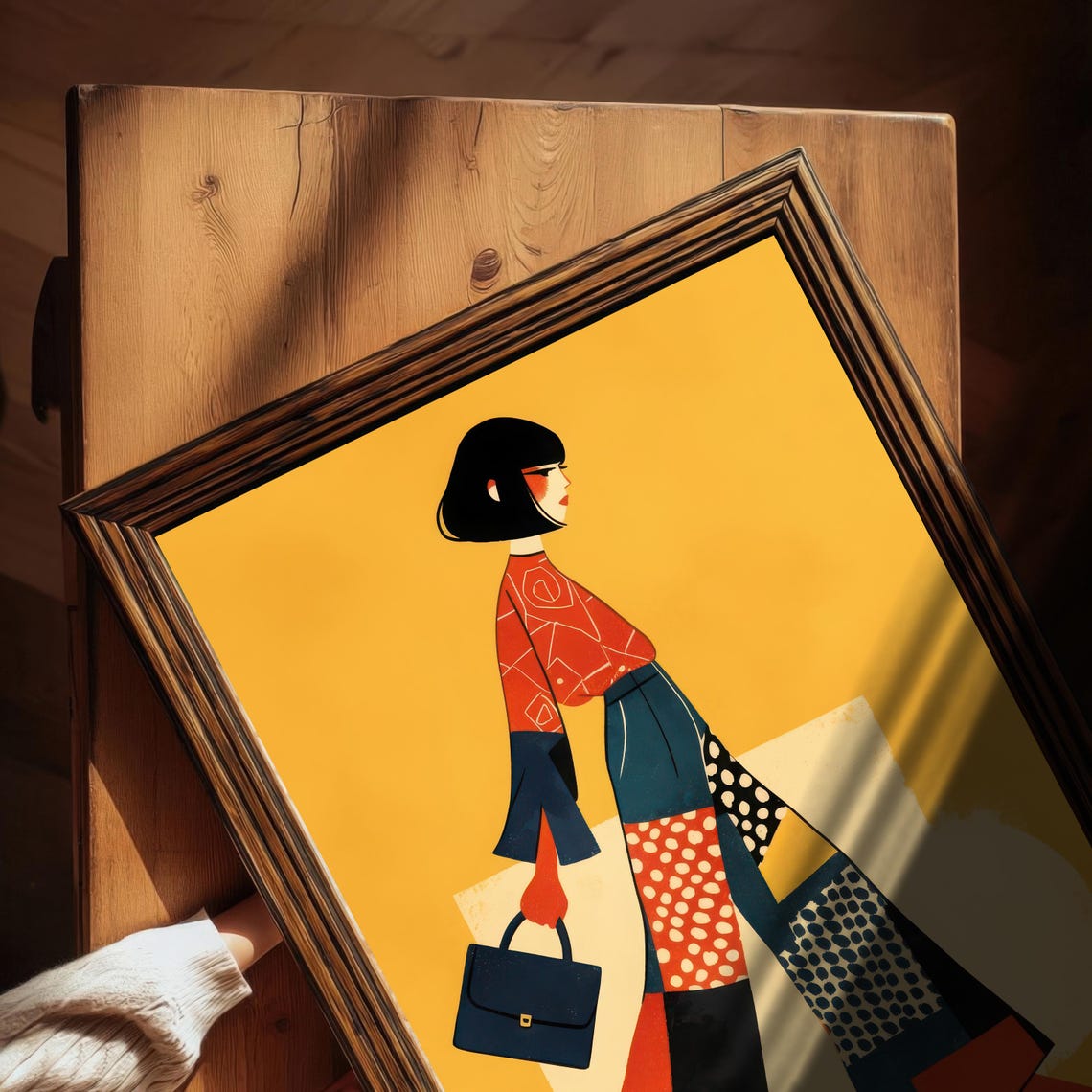 Fashion Woman Figure, Contemporary Statement Art - Image 4