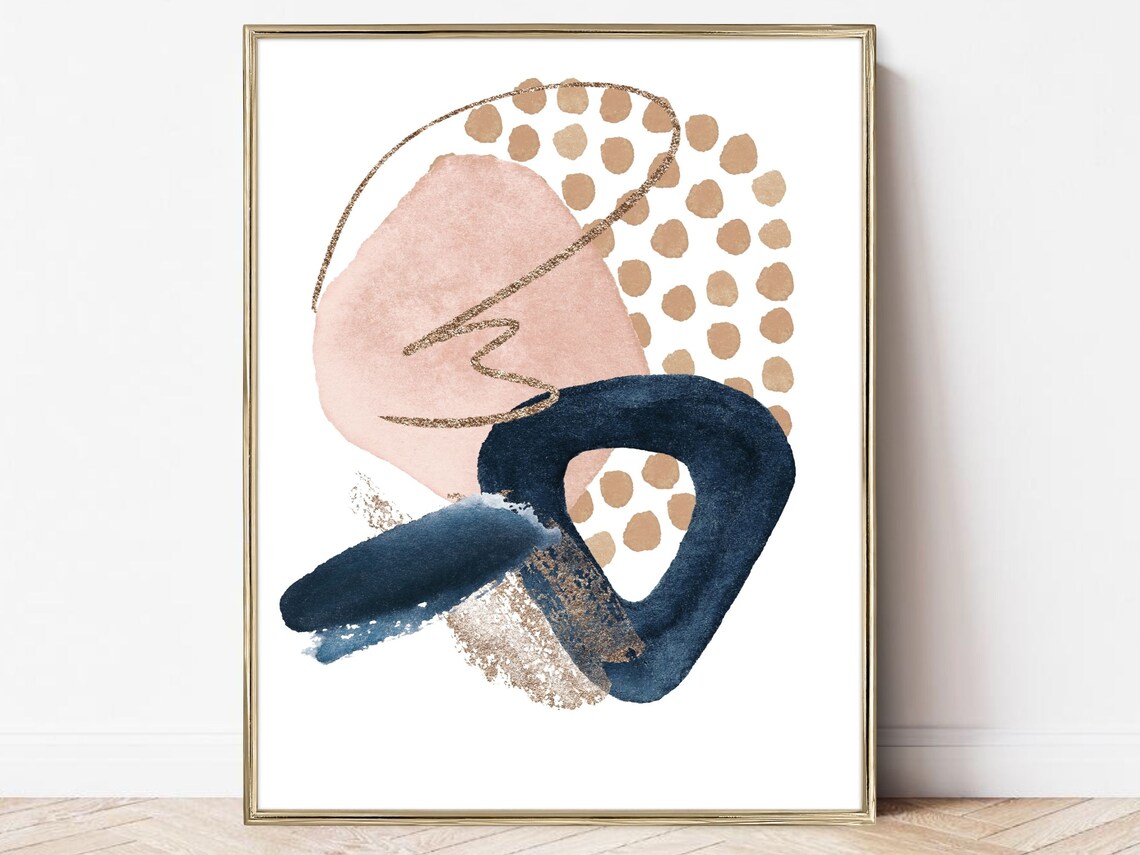 Maximalist Abstract Neutral Art Print, Modern Decor