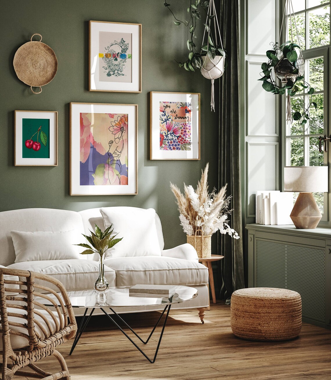 Eclectic Skull Maximalist Art Print, Gothic Decor - Image 4