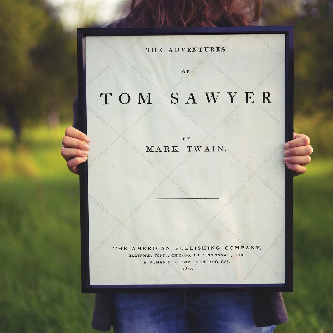The Adventures Of Tom Sawyer Mark Twain 1876 Title Page Book Poster - Image 4