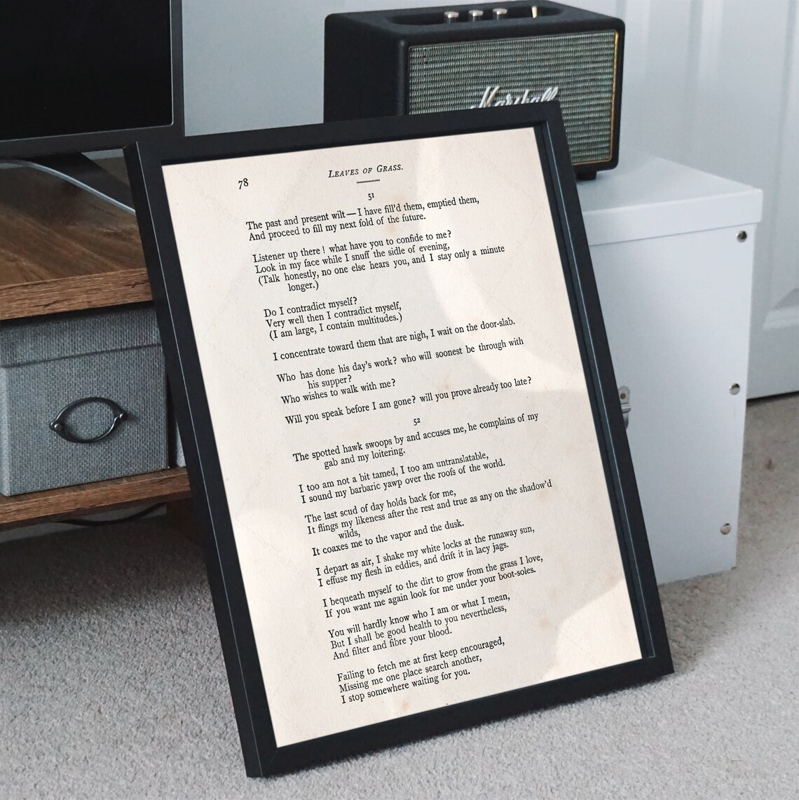 Song of Myself by Walt Whitman, 1881 Edition Print - Image 2