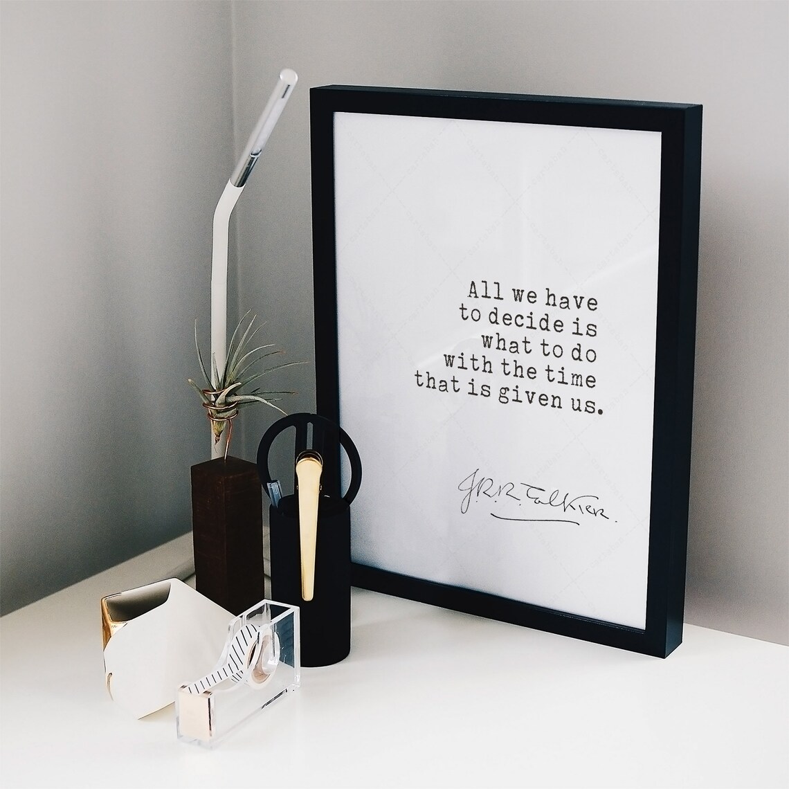 Jrr Tolkien Quote Lotr Tolkien Quote Print Lord Of The Rings All We Have To Decide Is What To Do - Image 3