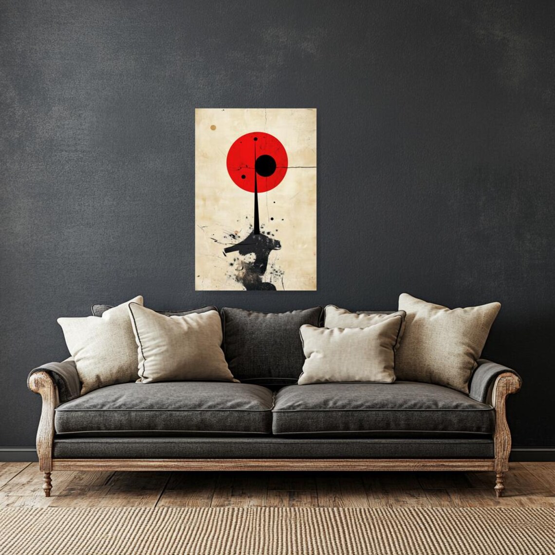 Wassily Kandinsky Abstract, Red Circle Art Print - Image 2