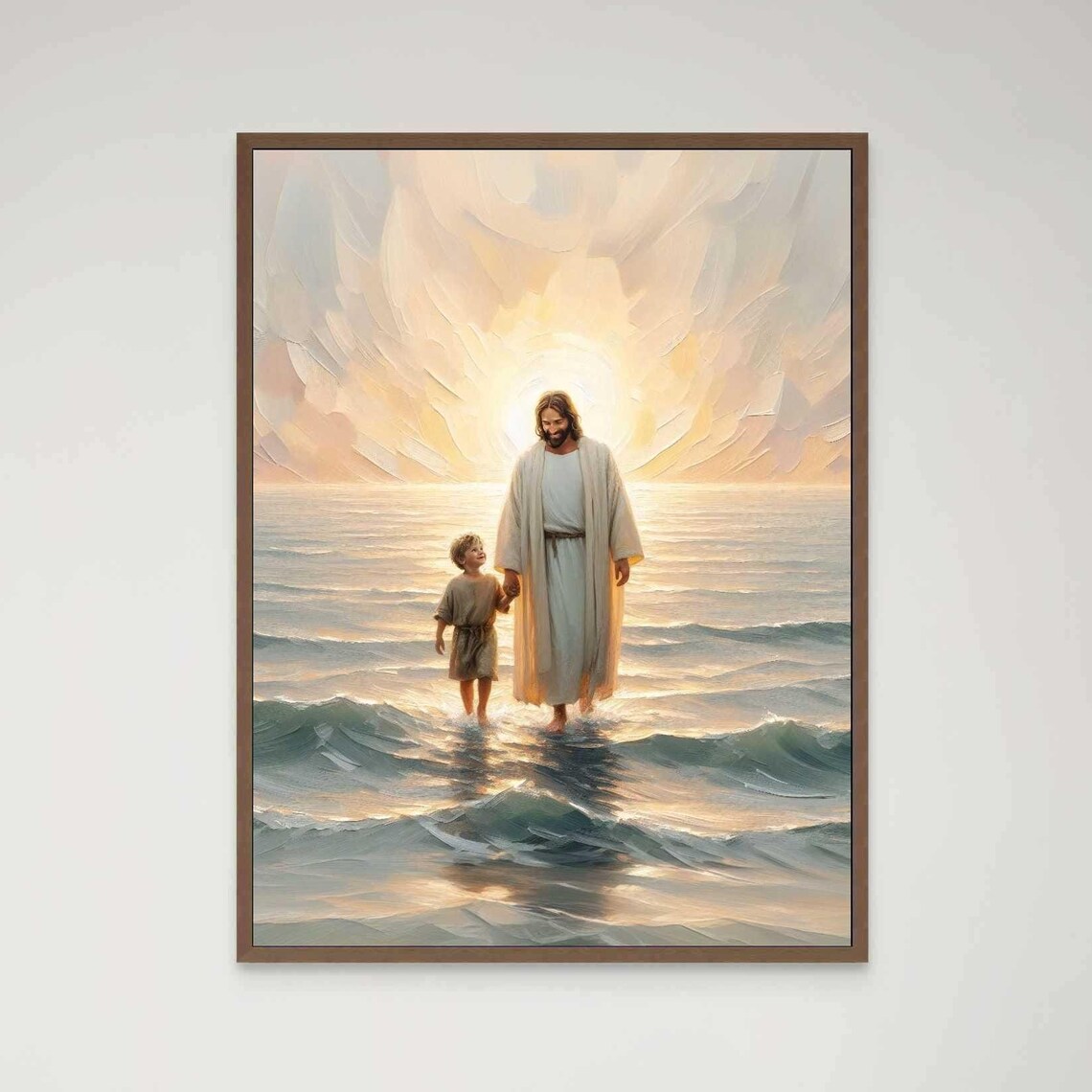 Walk With Jesus Christian Art, Bible Poster