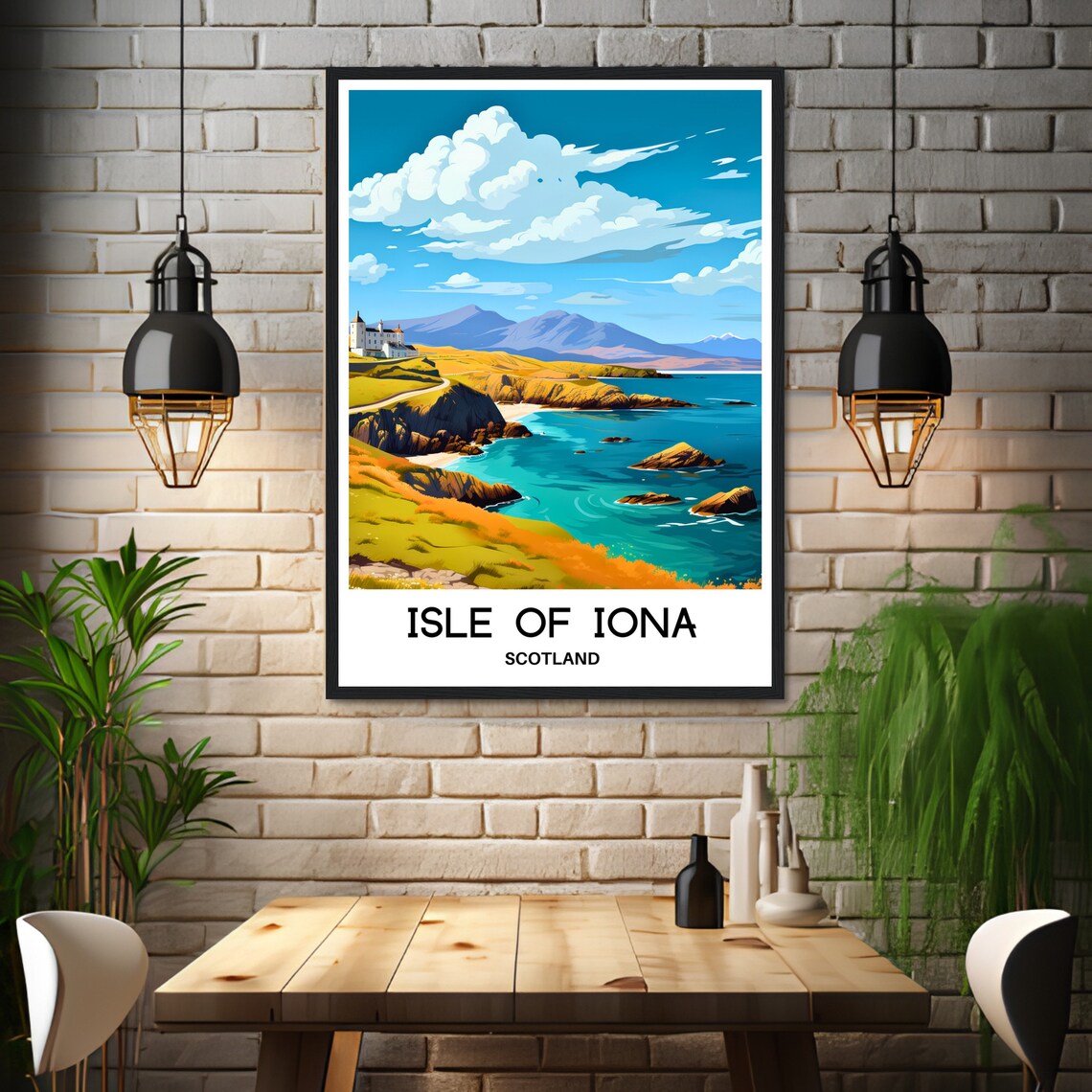Isle Of Iona Travel Poster, Scottish Art Print - Image 3