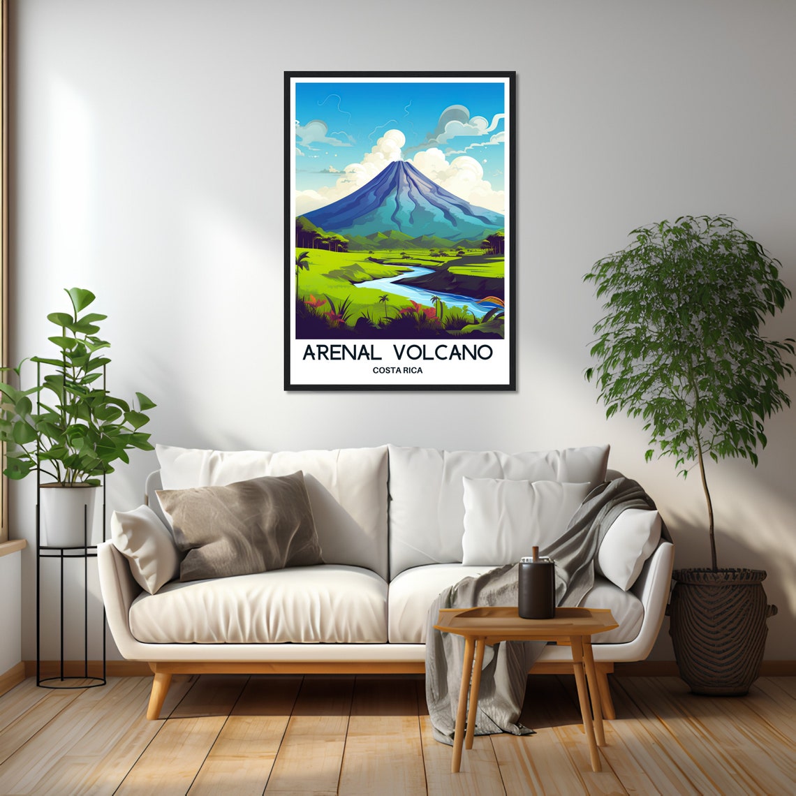 Costa Rica Travel Poster Costa Rica Travel Print Arenal Volcano Print Costa Rica Lover Gift Costa Rica Travel Gift Arenal Volcano Poster - Image 2