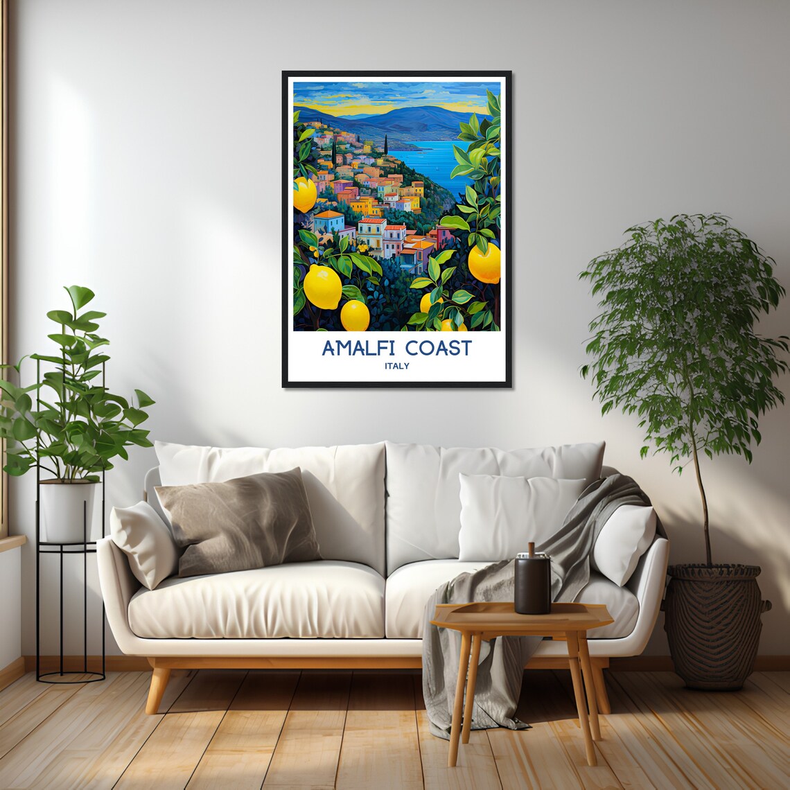 Amalfi Travel Poster, Amalfi Coast Italy Wall Decor - Image 2