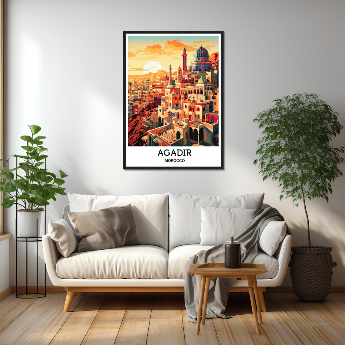 Agadir Travel Poster, Moroccan Art Print - Image 2