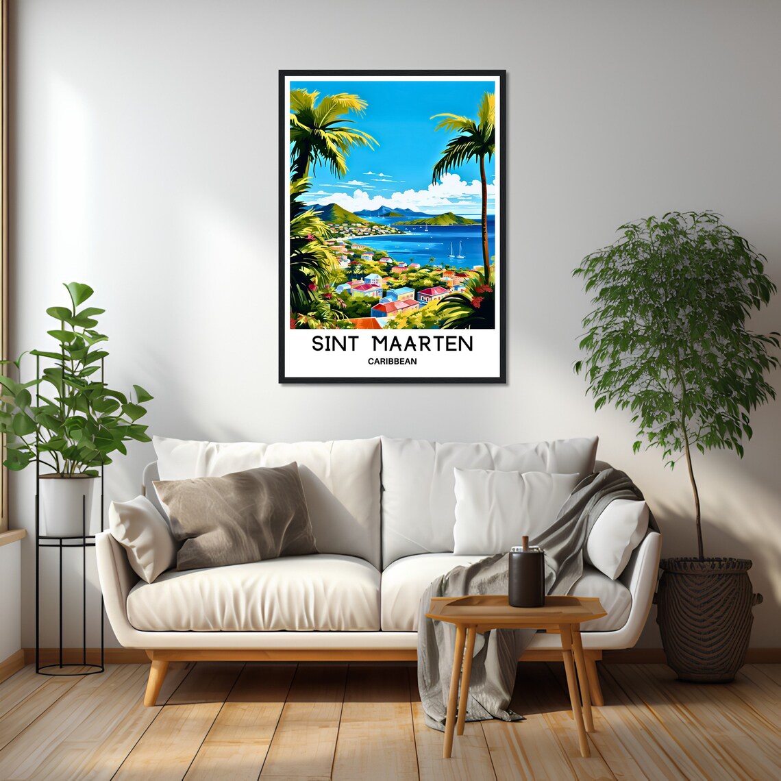 Sint Maarten Travel Poster, Caribbean Wall Art Print - Image 2