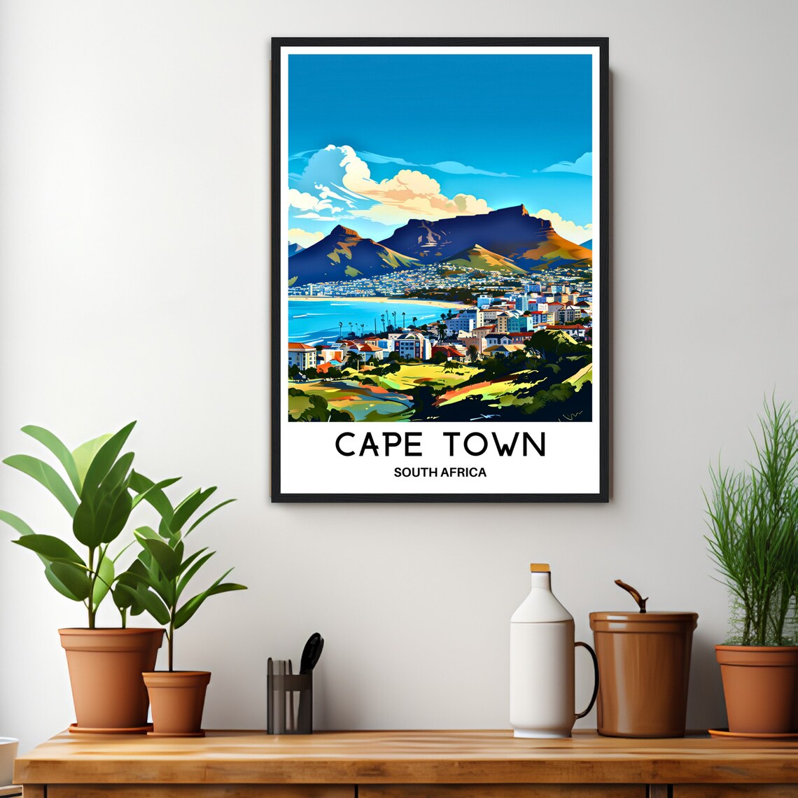 Cape Town South Africa Travel Gift Art Print - Image 3