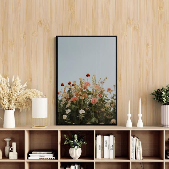 Botanical Floral Art Flower Market Art Spring Flowers Abstract Design Henri Matisse Style Art Bright Floral