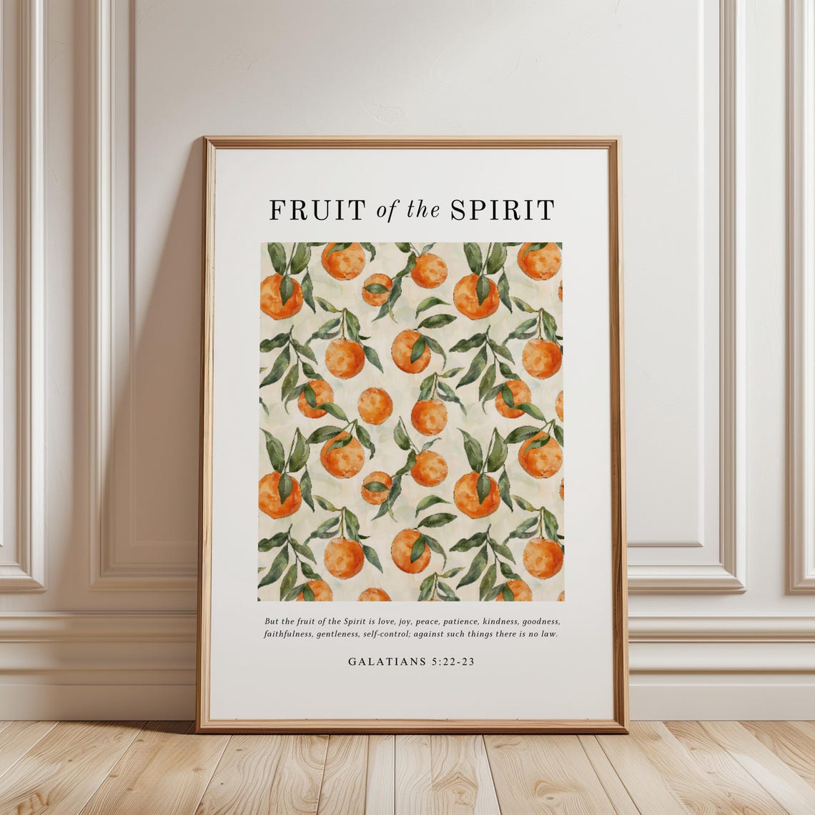 Fruit Of The Spirit Vintage Scripture Poster