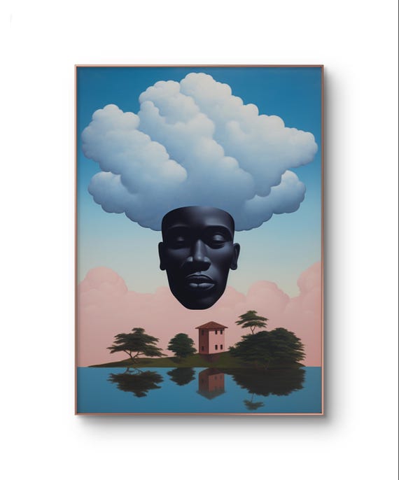 Kumasi Ghana Surreal African City Wall Art