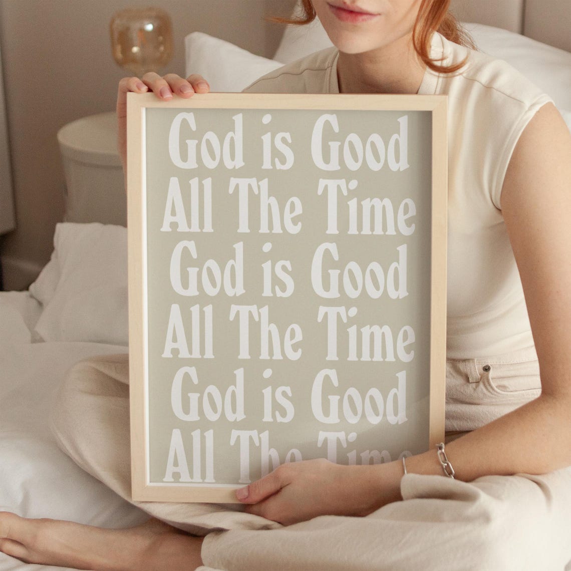 God Is Good Vintage Print Christian Wall Art Scripture Wall Art Gift Dorm Room Essentials Vintage Wall Art Housewarming Gift - Image 3