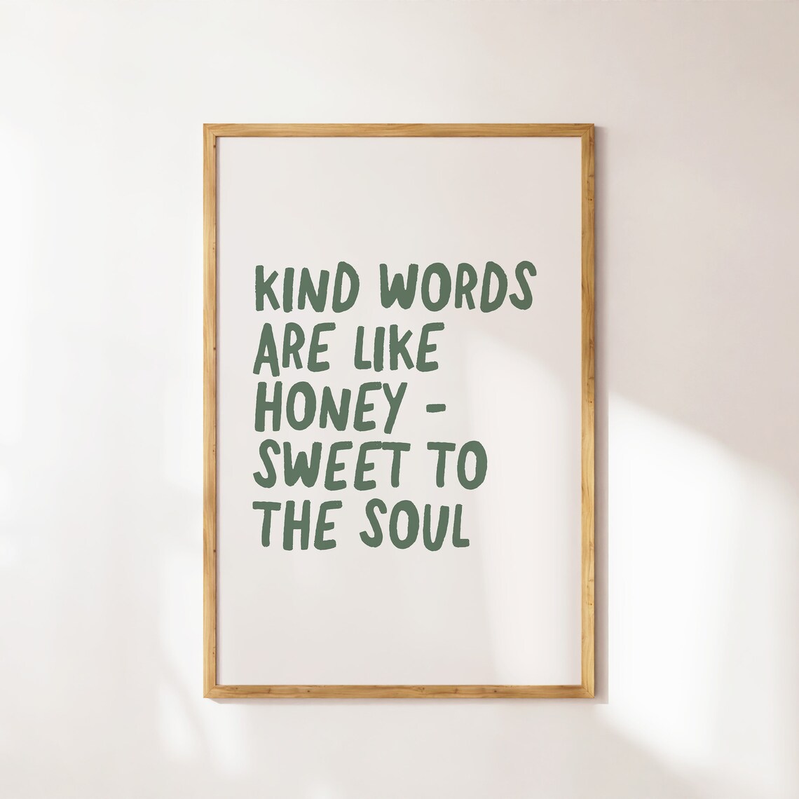 Kind Words Are Like Honey Bible Verse Art Print - Image 4