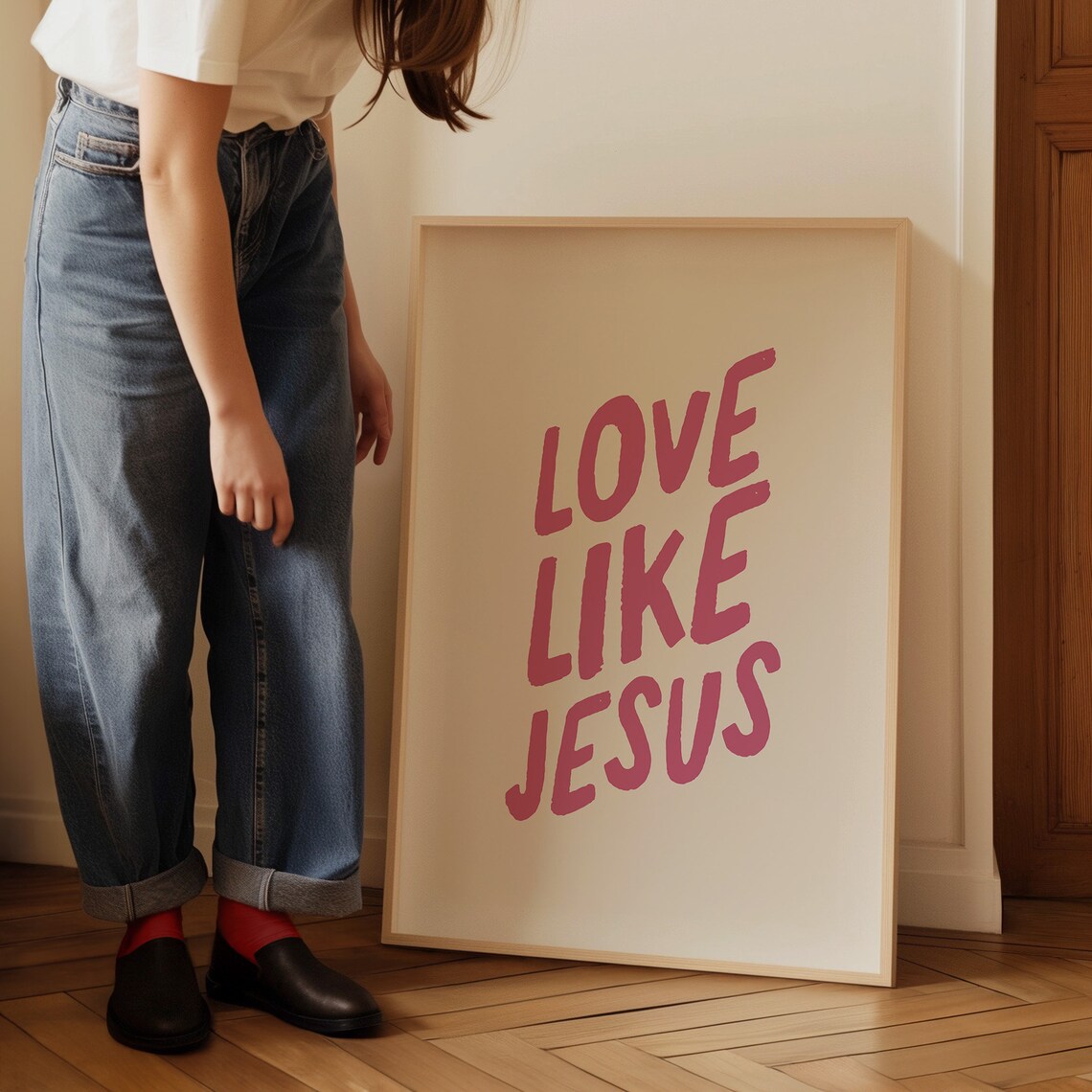 Love Like Jesus Christian Scripture Art Print - Image 4