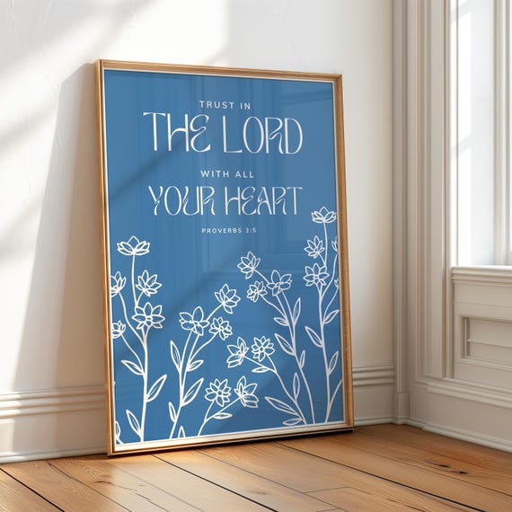 Proverbs 35 6 Christian Wall Art Bible Verse Wall Art Christian Prints Dorm Room Decor Floral Print Coastal Granddaughter Prints
