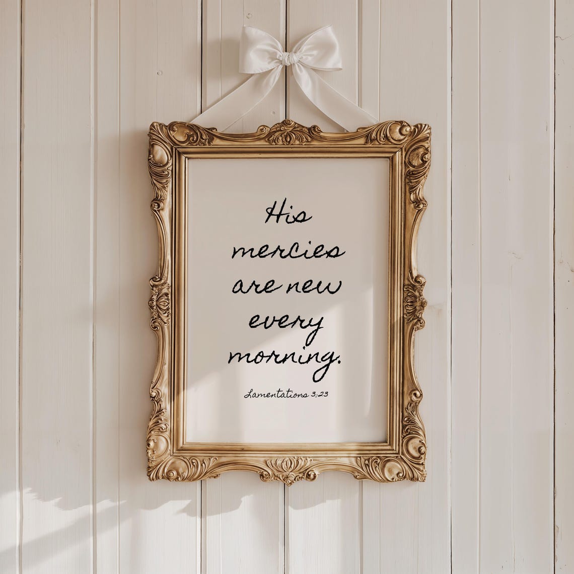 His Mercies Are New Every Morning Lamentations 3:23 Script Poster - Image 3