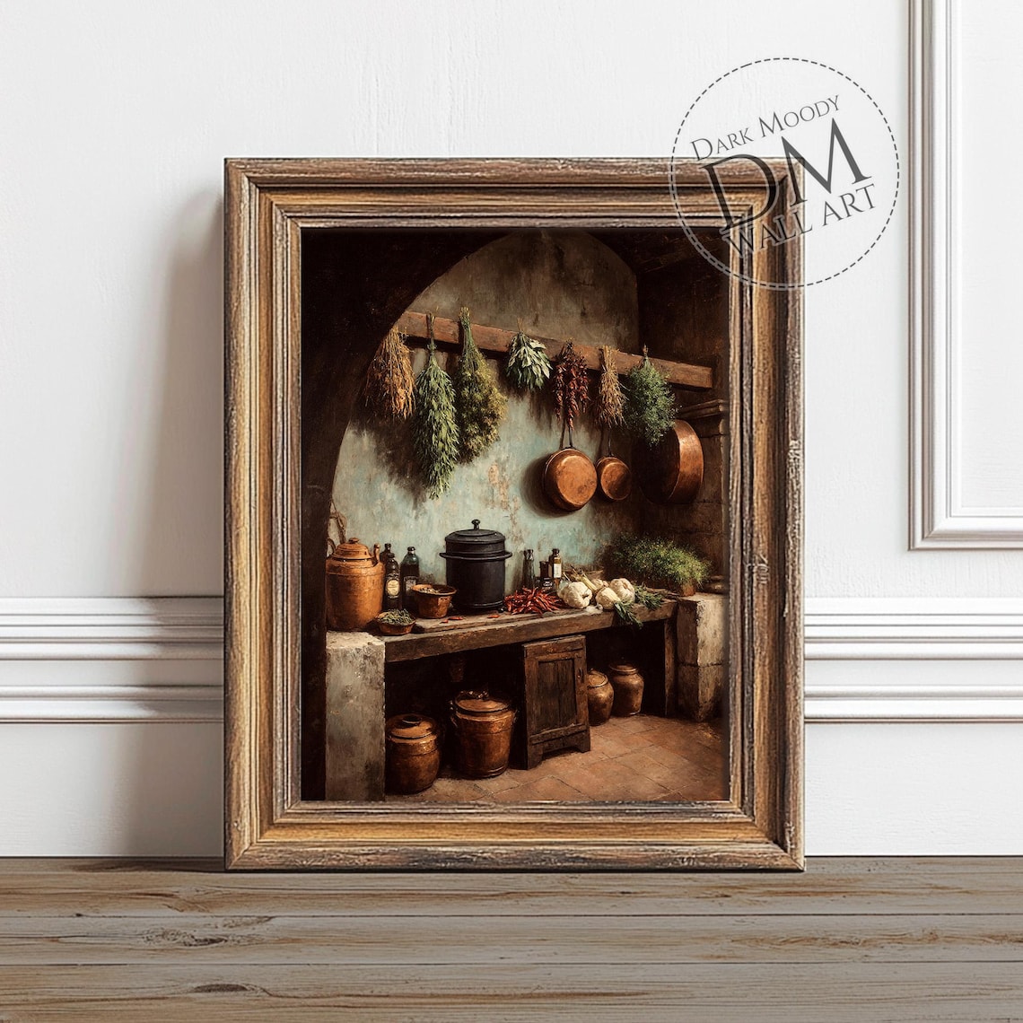 Rustic Italian Kitchen Wall Art, Pantry Still Life