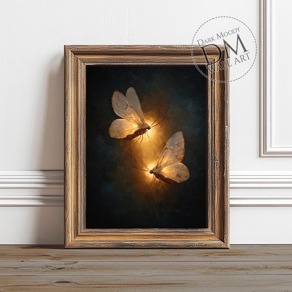 Moth Gothic Insect Nature Illustration Art Print