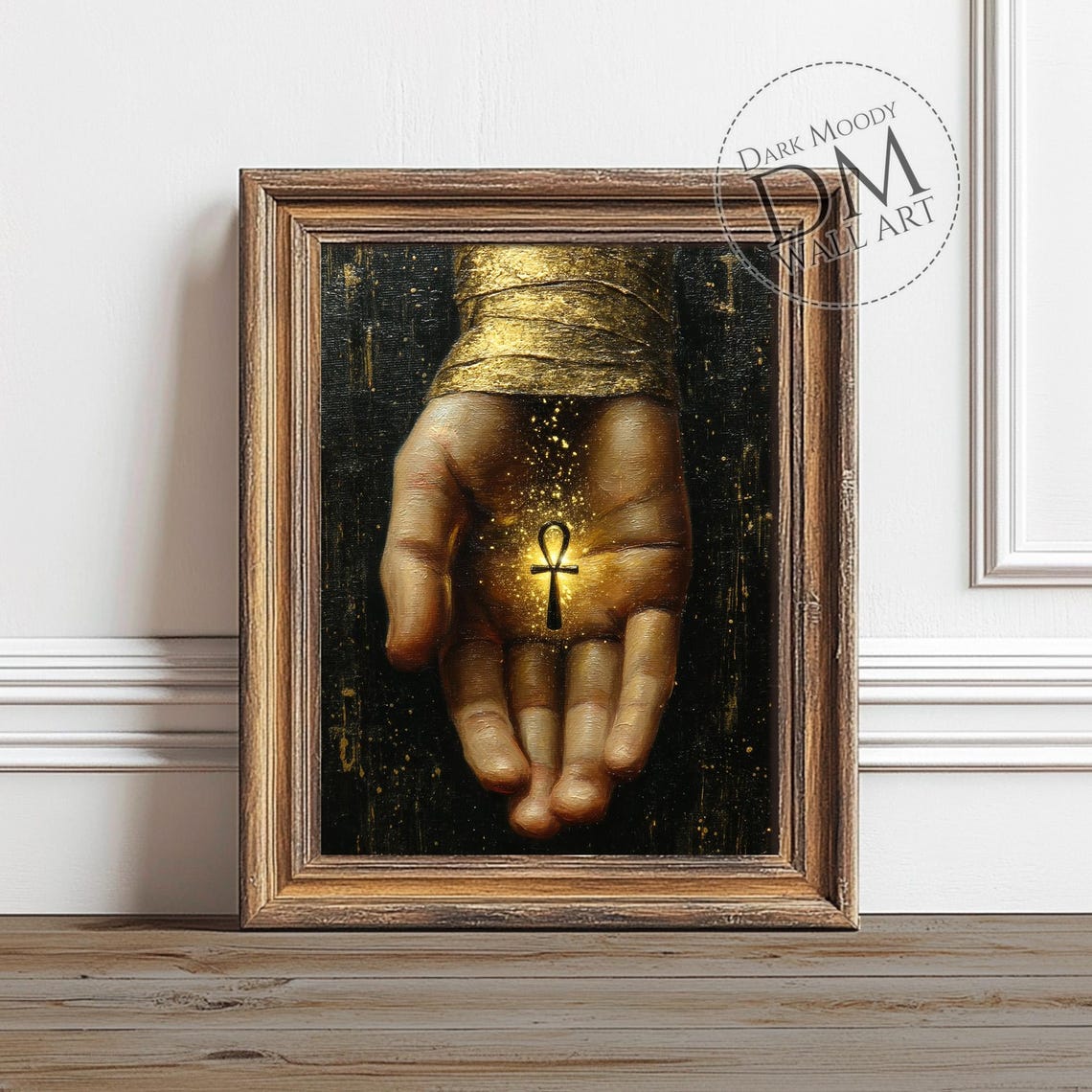 Ankh Wall Art Gothic Egyptian Symbolic Artwork