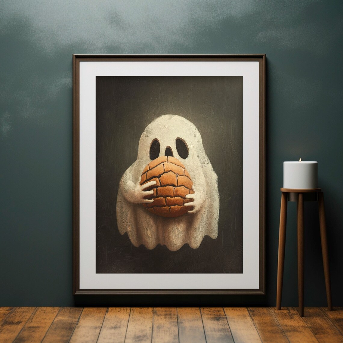 Ghost Painting Halloween Dark Academia Gothic Print - Image 4