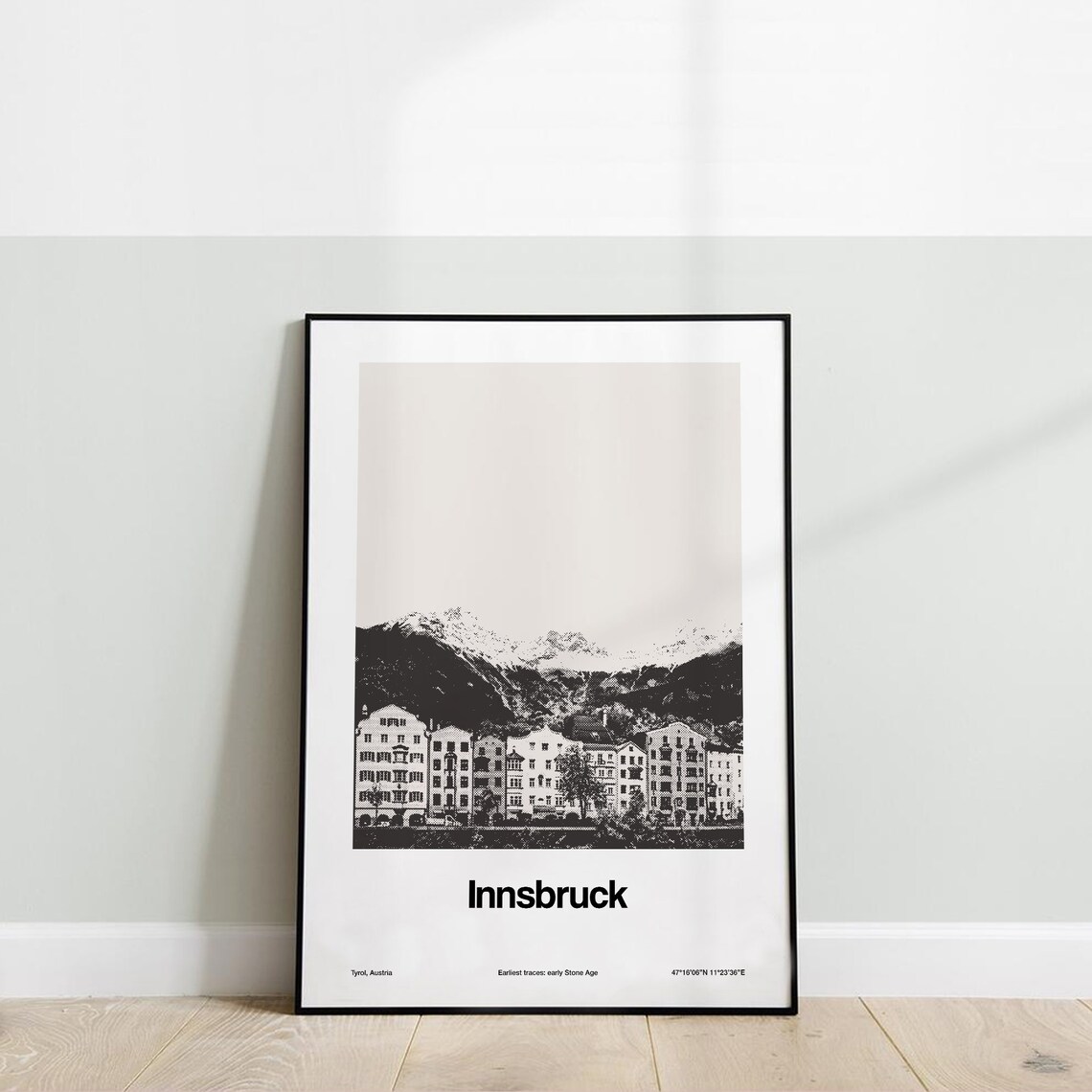 Innsbruck Austria Minimalist Travel Poster Print - Image 2