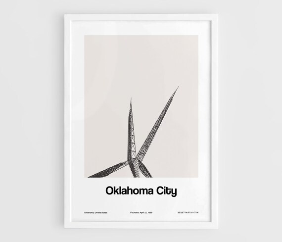 Skydance Bridge Oklahoma City Custom Art Print