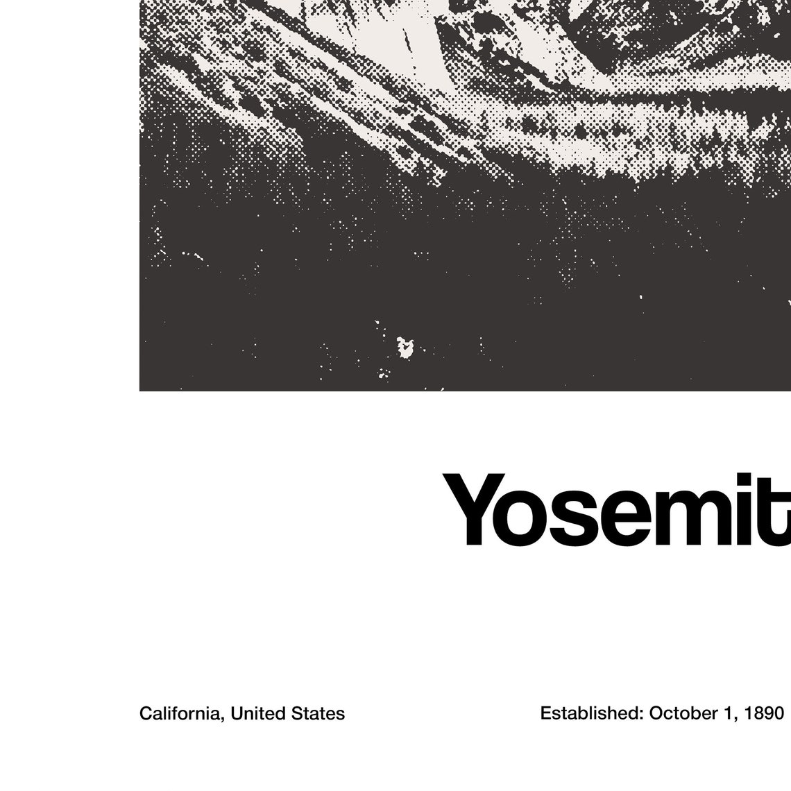 Yosemite National Park Minimalist Travel Poster - Image 3