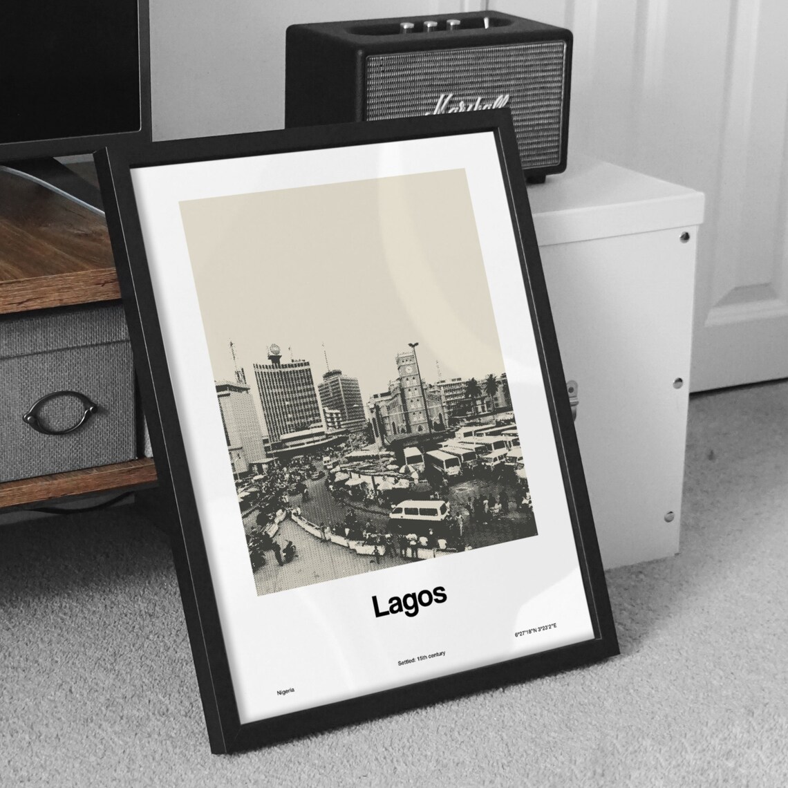 Lagos Cathedral Church, Nigeria Minimalist Travel Poster - Image 2