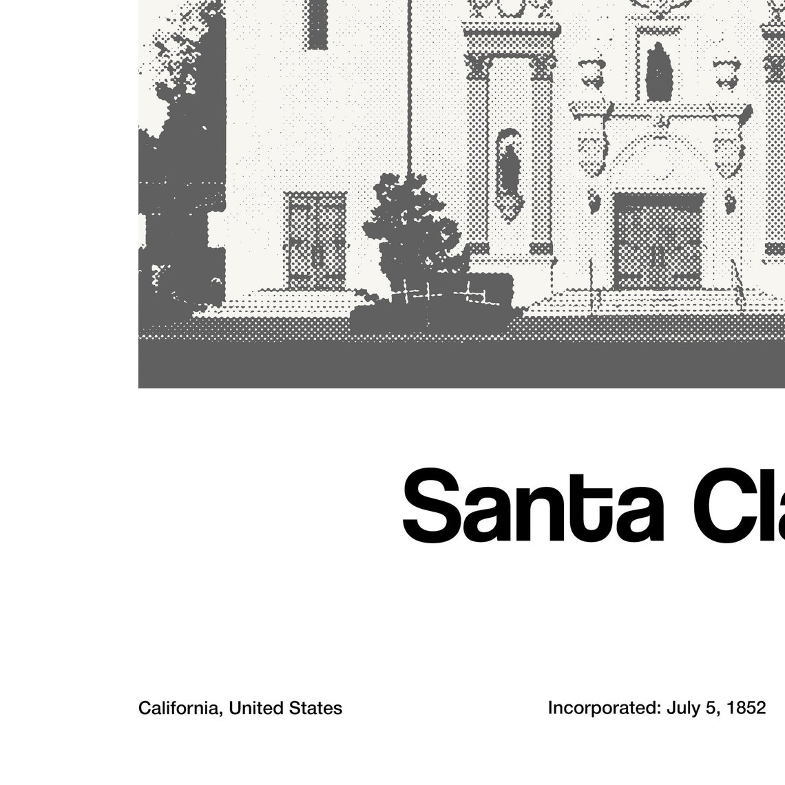 Santa Clara Print, Mission Santa Clara De Asis Poster - Image 3