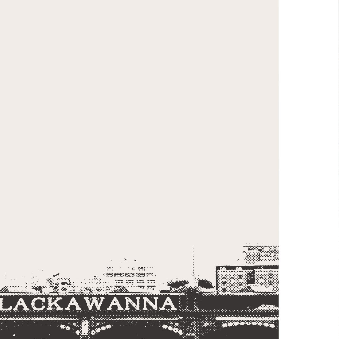 Hoboken New Jersey Minimalist Hudson River Art Print - Image 3