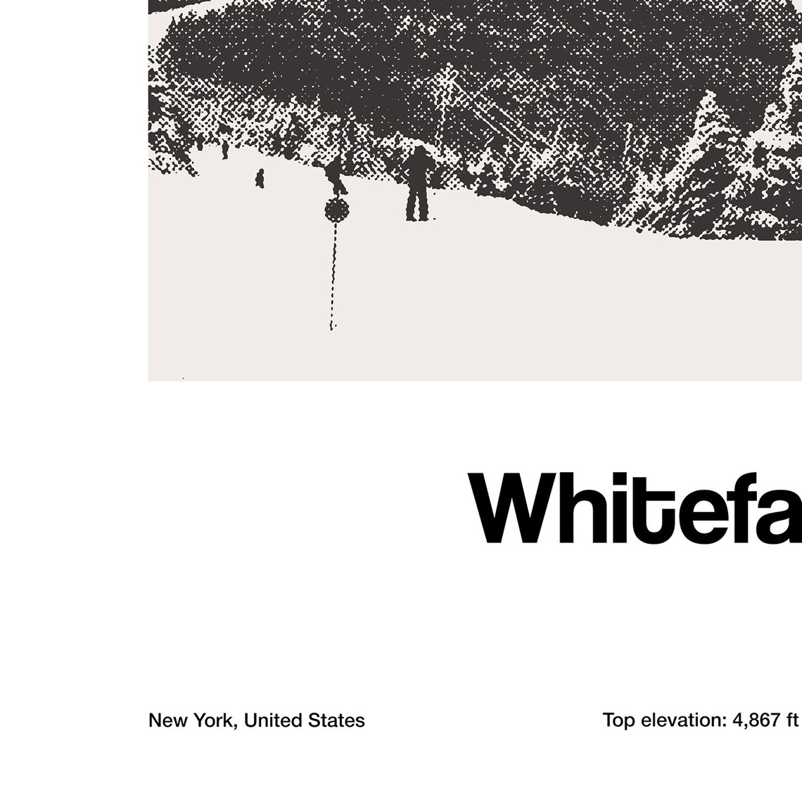 Whiteface Mountain Skyline Poster, New York - Image 3