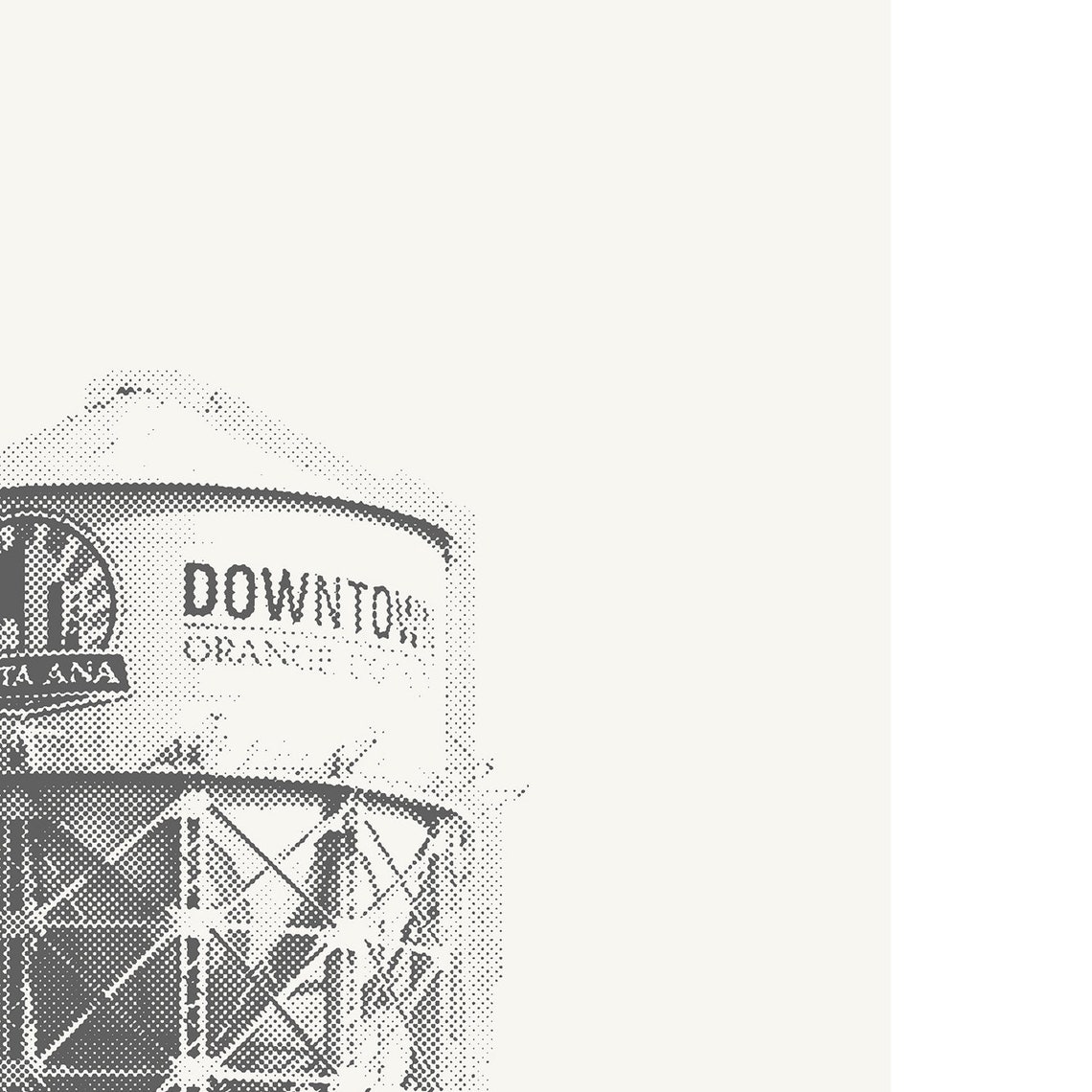 Santa Ana California Downtown Minimalist City Art Print - Image 3