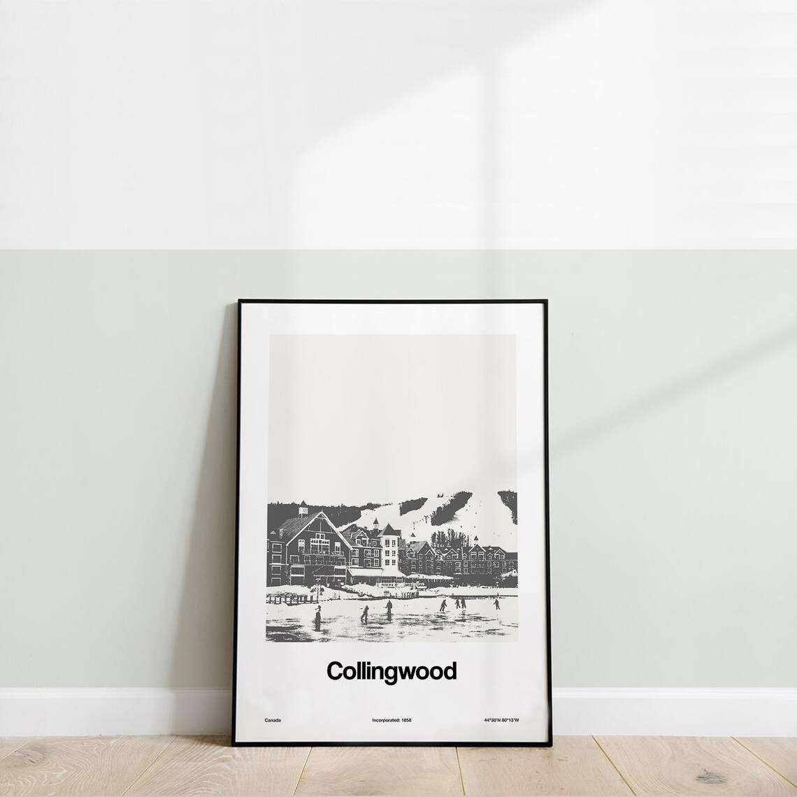 Collingwood Ontario Skyline, Minimalist Poster Print - Image 3