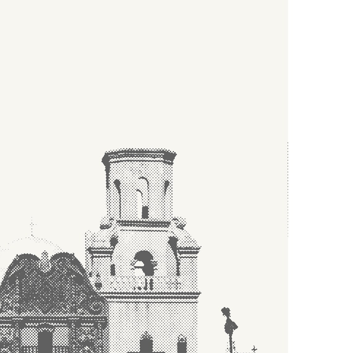 Tucson Minimalist Poster, Mission San Xavier Del Bac - Image 2