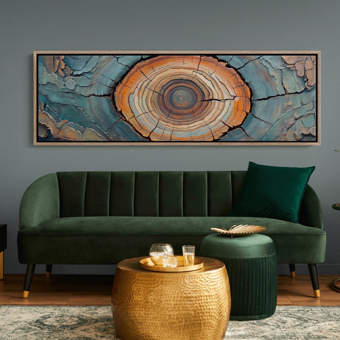 Rustic Tree Ring Art, Nature-Inspired Wall Decor