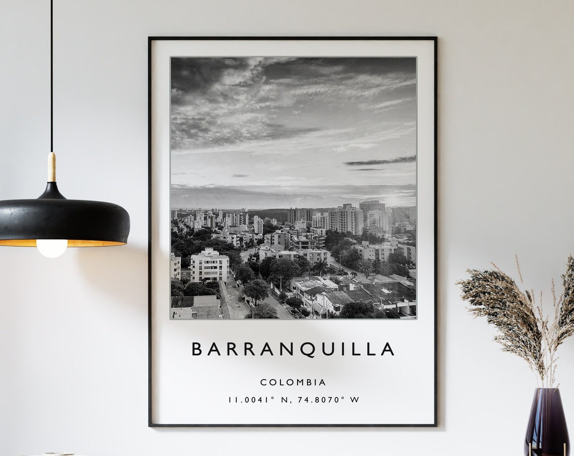 Barranquilla Colombia Travel Print Barranquilla Travel Poster Colombia Travel Print South America Travel Poster Travel Gift Travel