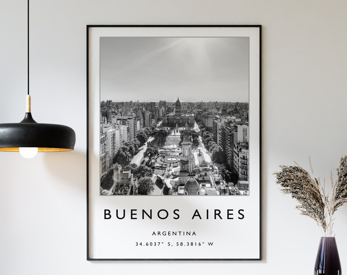 Buenos Aires Argentina Travel Poster, South America