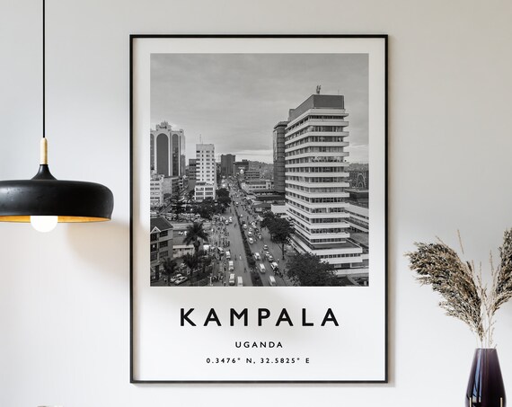 Kampala Travel Print Kampala Travel Poster African Travel Poster Uganda Travel Art Print African Wall Art African Travel Print